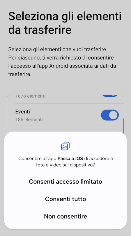 Consenti accesso ai file